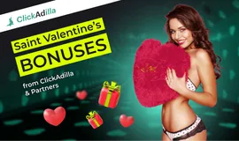 Saint Valentine’s bonuses from ClickAdilla & Partners