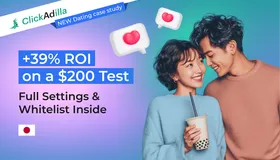 [Case Study: +39% ROI] How I ran $200 on Japan Dating In-Page from scratch and with zero KYC. Inside settings from Clickadilla's Head of Accounts.
