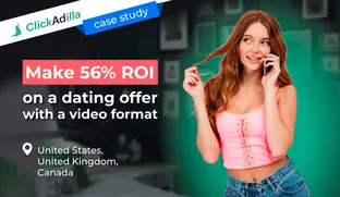 Make 56% ROI on a dating offer with a video format [Case Study]