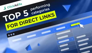 TOP 5 performing categories for Direct Links